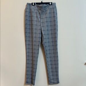 Glenplaid Ponte Knit Pull-On Pants – Size Large